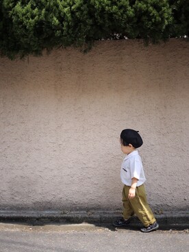 「カーキパンツ」｜s*さん（キッズ・80cm）の秋コーディネート