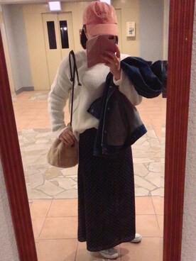 「ムック本」｜「アイテム（ジャケット/アウター）」を使った、yuuKiさん（レディース・154cm）の冬コーディネート