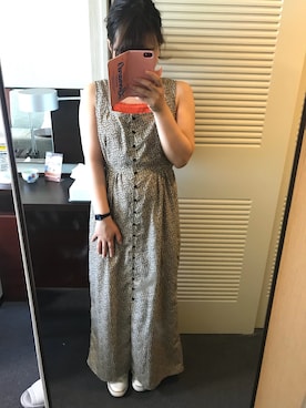 「ニットキャミソール」｜「アイテム（ワンピース/ドレス）」を使った、yuuKiさん（レディース・154cm）の夏コーディネート