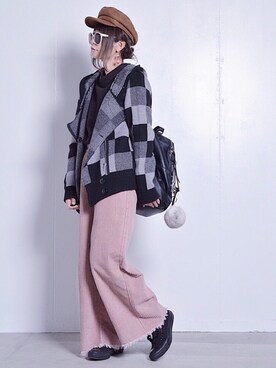 「アイテム（ピアス（両耳用））」を使った、masa-miさん（レディース・152cm・30代）の冬コーディネート