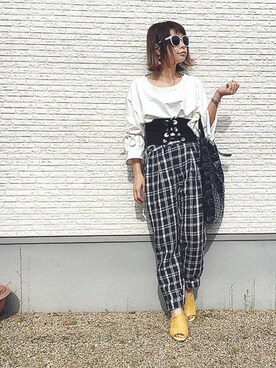 「アイテム（ピアス（両耳用））」を使った、masa-miさん（レディース・152cm・30代）の春コーディネート