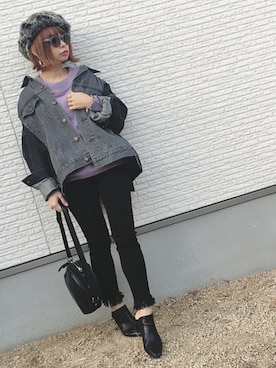 「アイテム（ブーティ）」を使った、masa-miさん（レディース・152cm・30代）の秋コーディネート