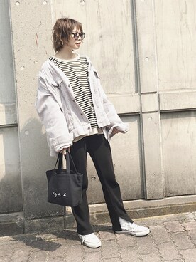 「アイテム（ブルゾン）」を使った、masa-miさん（レディース・153cm・30代）の春コーディネート