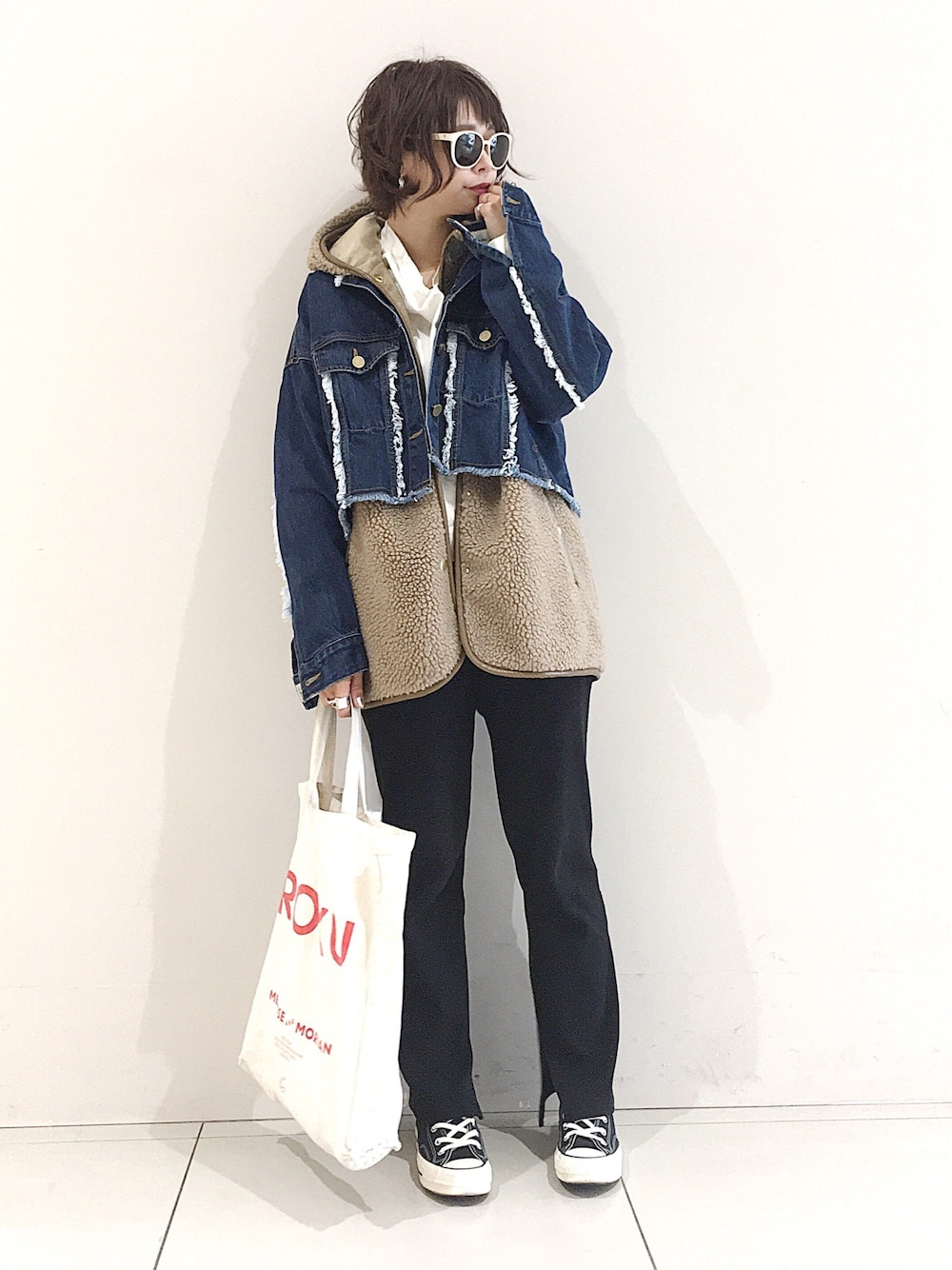 Eimee Law ボアドッキングデニムジャケット Eimee Law ボアドッキングデニムジャケット 【公式通販】