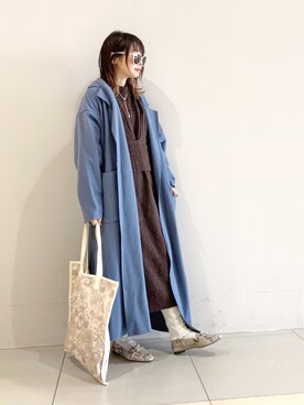 「reca（レカ）のアイテム（チェスターコート）」を使った、masa-miさん（レディース・153cm）の冬コーディネート