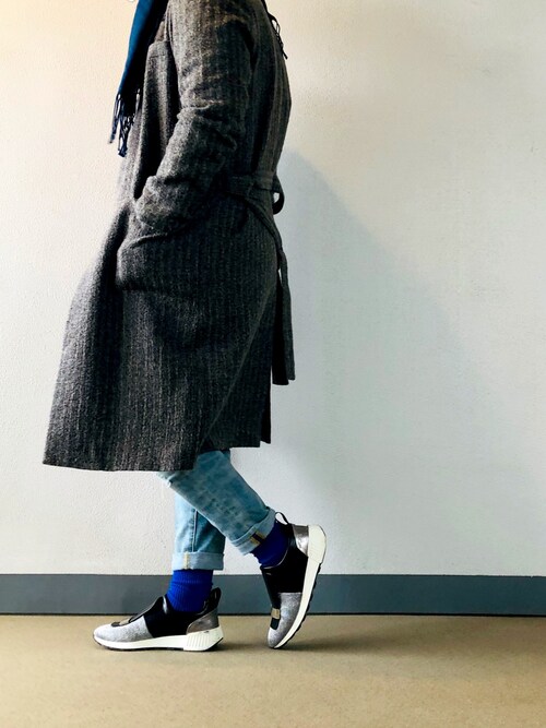 outil ノーカラージャケット 2wayストレッチ ノーカラージャケット 紺 セットアップ着用可