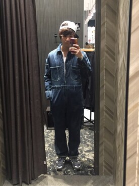 Grand Global グランドグローバル のつなぎ オールインワンを使ったメンズ人気ファッションコーディネート Wear