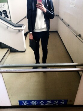 因幡さんさん（メンズ・178cm）の春コーディネート