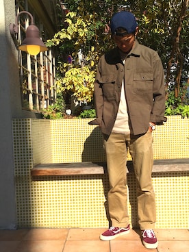 「Lightning Bolt（ライトニングボルト）のアイテム」を使った、iyatomiさん（メンズ・178cm）の夏コーディネート