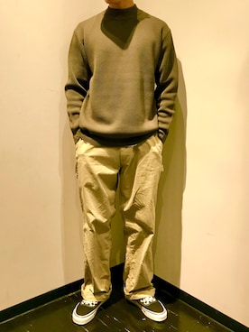 「MASTER&Co（マスターアンドコー）のアイテム（パンツ）」を使った、iyatomiさん（メンズ・178cm）の秋コーディネート