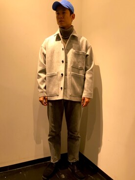 「URBAN RESEARCH（アーバンリサーチ）のアイテム（カバーオール）」を使った、iyatomiさん（メンズ・178cm）の冬コーディネート