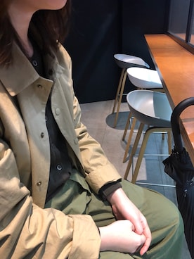 「無印良品（ムジルシリョウヒン）のアイテム（ブルゾン）」を使った、FINGERSさん（レディース・160cm）の春コーディネート