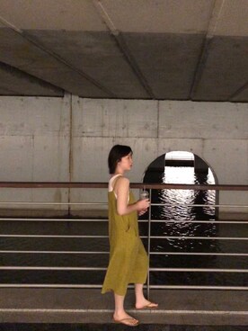 「休闲」｜「アイテム（その他シューズ）」を使った、FINGERSさん（レディース・160cm）の夏コーディネート