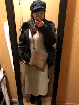 「UNITED ARROWS（ユナイテッドアローズ）のアイテム（ダウンジャケット/コート）」を使った、yuikaさん（レディース・149cm）の冬コーディネート