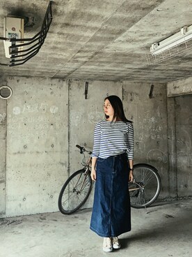 「少ない服で着回す」｜ NONOさん（レディース・162cm）の春コーディネート