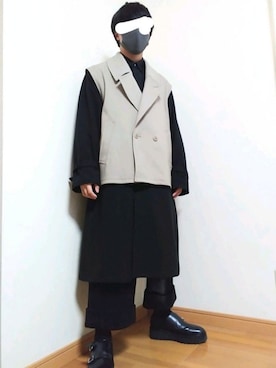 「endevice（エンデヴァイス）のアイテム（シューズ）」を使った、taku(●´ω｀●)さん（メンズ・161cm）の冬コーディネート