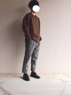 kamishoさんの「Tabio MEN/  WOOL 太リブレギュラーソックス」を使ったコーディネート