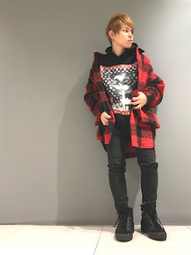 「SEIGEKI（セイゲキ）のアイテム」を使った、Sさん（メンズ・160cm）の秋コーディネート