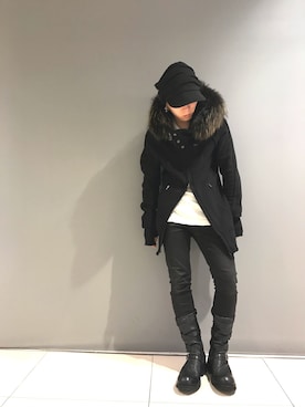 「ロングパーカー」｜Sさん（メンズ・160cm）の秋コーディネート