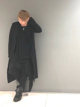 「ロングジャケット」｜「アイテム（その他）」を使った、Sさん（メンズ・160cm）の冬コーディネート