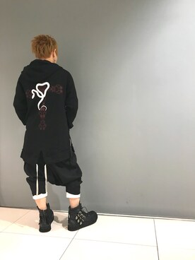 「ROYAL FLASH（ロイヤルフラッシュ）のアイテム（ブーツ）」を使った、Sさん（メンズ・160cm）の冬コーディネート