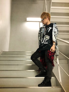 「COTE MER （コートメール）のアイテム」を使った、Sさん（メンズ・160cm）の春コーディネート