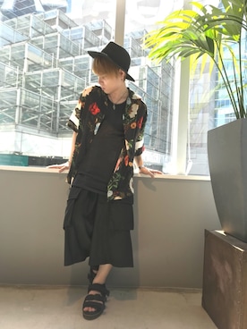 「REPRESENT（リプレゼント）のアイテム」を使った、Sさん（メンズ・160cm）の春コーディネート