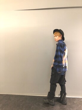 「KMRii（ケムリ）のアイテム（スニーカー）」を使った、Sさん（メンズ・160cm）の夏コーディネート