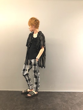 「REPRESENT（リプレゼント）のアイテム」を使った、Sさん（メンズ・160cm）の夏コーディネート