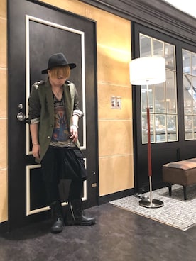 「KMRii（ケムリ）のアイテム（スニーカー）」を使った、Sさん（メンズ・160cm）の夏コーディネート