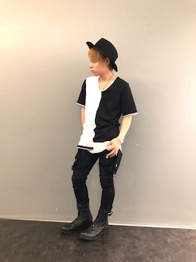 「CATORCE（カトルセ）のアイテム」を使った、Sさん（メンズ・160cm）の夏コーディネート