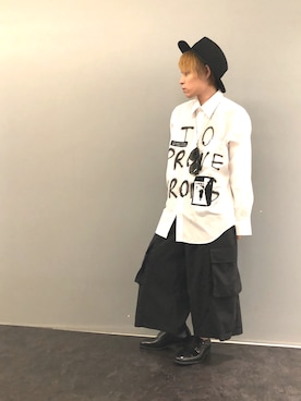 「ペイント」｜「アイテム（アクセサリー）」を使った、Sさん（メンズ・160cm）の夏コーディネート