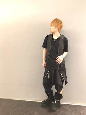 「RICK OWENS」｜「アイテム（スカート）」を使った、Sさん（メンズ・160cm）の夏コーディネート