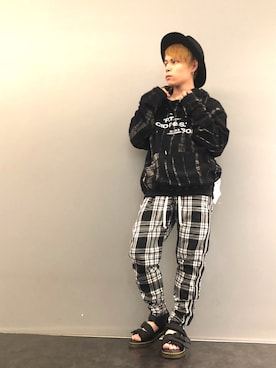 「REPRESENT（リプレゼント）のアイテム」を使った、Sさん（メンズ・160cm）の夏コーディネート