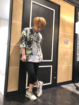 「ROYAL FLASH（ロイヤルフラッシュ）のアイテム」を使った、Sさん（メンズ・160cm）の夏コーディネート