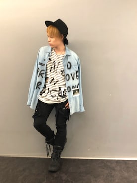 「KMRii（ケムリ）のアイテム（スニーカー）」を使った、Sさん（メンズ・160cm）の夏コーディネート