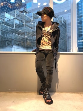 「SEIGEKI（セイゲキ）のアイテム」を使った、Sさん（メンズ・160cm）の夏コーディネート