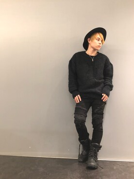 「KMRii（ケムリ）のアイテム（スニーカー）」を使った、Sさん（メンズ・160cm）の夏コーディネート