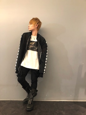 「ラグジュアリーストリート」｜「アイテム（ブルゾン）」を使った、Sさん（メンズ・160cm）の秋コーディネート