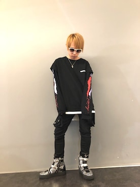 「SEIGEKI（セイゲキ）のアイテム」を使った、Sさん（メンズ・160cm）の秋コーディネート