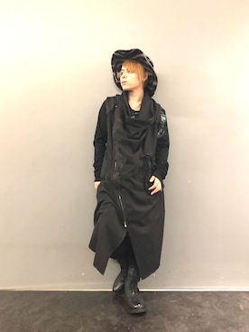 「KMRii（ケムリ）のアイテム（パンツ）」を使った、Sさん（メンズ・160cm）の秋コーディネート