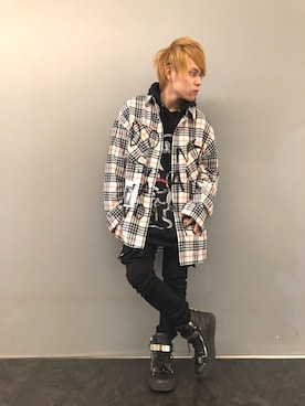 「ROYAL FLASH（ロイヤルフラッシュ）のアイテム」を使った、Sさん（メンズ・160cm）の秋コーディネート