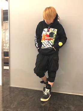 「STUD MUFFIN（スタッドマフィン）のアイテム」を使った、Sさん（メンズ・160cm）の秋コーディネート