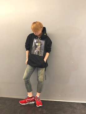 「STUD MUFFIN（スタッドマフィン）のアイテム」を使った、Sさん（メンズ・160cm）の秋コーディネート