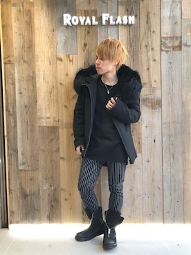 「N2B」｜「アイテム（ブルゾン）」を使った、Sさん（メンズ・160cm）の秋コーディネート