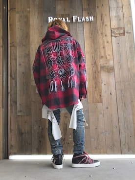 「Haculla（ハキュラ）のアイテム」を使った、Sさん（メンズ・160cm）の冬コーディネート