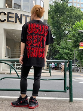 「GCDS（ジーシーディーエス）のアイテム」を使った、Sさん（メンズ・160cm）の夏コーディネート