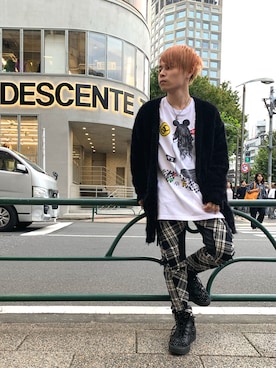 「NO COMMENT PARIS（ノーコメントパリ）のアイテム」を使った、Sさん（メンズ・160cm）の秋コーディネート