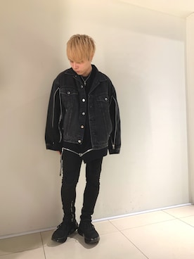 「JOHN LAWRENCE SULLIVAN（ジョンローレンスサリバン）のアイテム（ジャケット/アウター）」を使った、Sさん（メンズ・160cm）の冬コーディネート