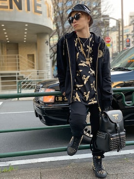 「GUCCI（グッチ）のアイテム」を使った、Sさん（メンズ・160cm）の冬コーディネート